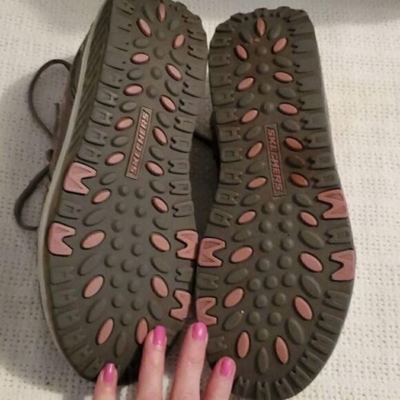 Skechers Shape-ups Sz. 8 Purple & Silver Athletic Sneakers - Picture 6 of 8